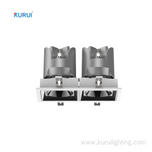 Square Dubul-Head Adjustable Angle Led Hotel Downlight